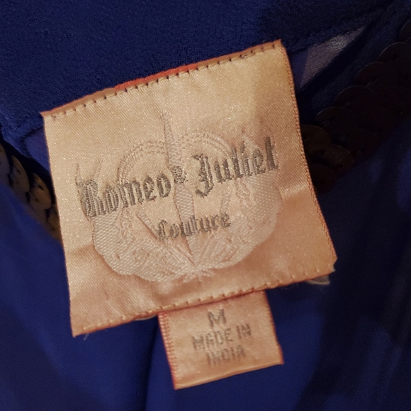 Sheer cobalt blue top - Picture 3 of 3